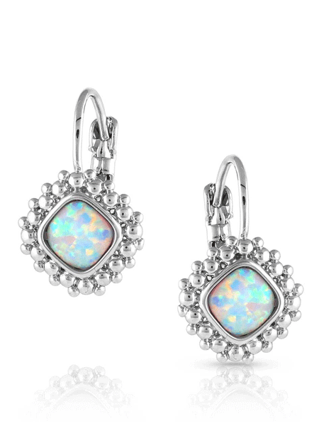 Montana Silversmiths ER5528 Womens Glacial Lake Opal Earrings Silver front. If you need any assistance with this item or the purchase of this item please call us at five six one seven four eight eight eight zero one Monday through Saturday 10:00a.m EST to 8:00 p.m EST