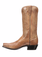 Lucchese N1547.54 Mens CRAYTON Mad Dog Snip Toe Boot Tan side view. If you need any assistance with this item or the purchase of this item please call us at five six one seven four eight eight eight zero one Monday through Saturday 10:00a.m EST to 8:00 p.m EST