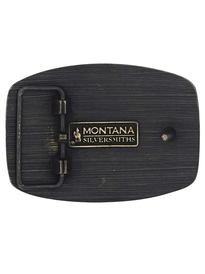 Montana Silversmiths A973C Longhorn Legend Heritage Attitude Buckle Bronze front view. If you need any assistance with this item or the purchase of this item please call us at five six one seven four eight eight eight zero one Monday through Saturday 10:00a.m EST to 8:00 p.m EST