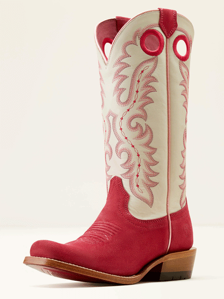 Ariat 10051040 Womens Futurity Boon Western Boot Deep Azalea front and side view. If you need any assistance with this item or the purchase of this item please call us at five six one seven four eight eight eight zero one Monday through Saturday 10:00a.m EST to 8:00 p.m EST