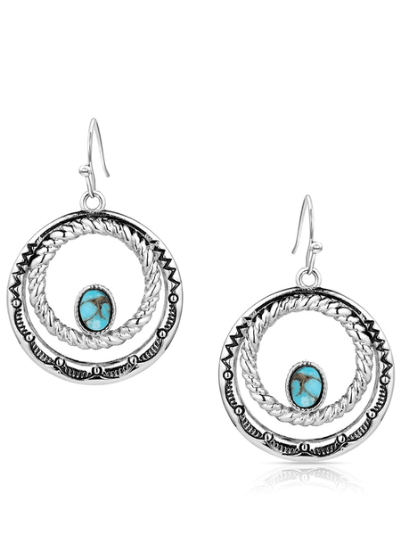 Montana Silversmiths ER6104 Womens Enchanted Soul Earrings Silver front view. If you need any assistance with this item or the purchase of this item please call us at five six one seven four eight eight eight zero one Monday through Saturday 10:00a.m EST to 8:00 p.m EST