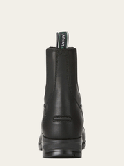 Ariat 10020128 Womens Heritage IV Zip Paddock Boot Black back view. If you need any assistance with this item or the purchase of this item please call us at five six one seven four eight eight eight zero one Monday through Saturday 10:00a.m EST to 8:00 p.m EST