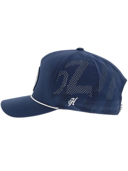 Hooey 2530T-NV COWBOY GOLF Mid Profile Trucker Hat Navy side view. If you need any assistance with this item or the purchase of this item please call us at five six one seven four eight eight eight zero one Monday through Saturday 10:00a.m EST to 8:00 p.m EST