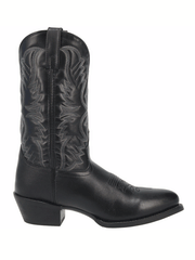 Laredo 68450 Mens BIRCHWOOD Western Round Toe Boots Black side view. If you need any assistance with this item or the purchase of this item please call us at five six one seven four eight eight eight zero one Monday through Saturday 10:00a.m EST to 8:00 p.m EST