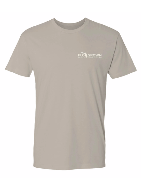 FloGrown FGM-1608 Sailfish Flo Seal Tee Sand front view. If you need any assistance with this item or the purchase of this item please call us at five six one seven four eight eight eight zero one Monday through Saturday 10:00a.m EST to 8:00 p.m EST