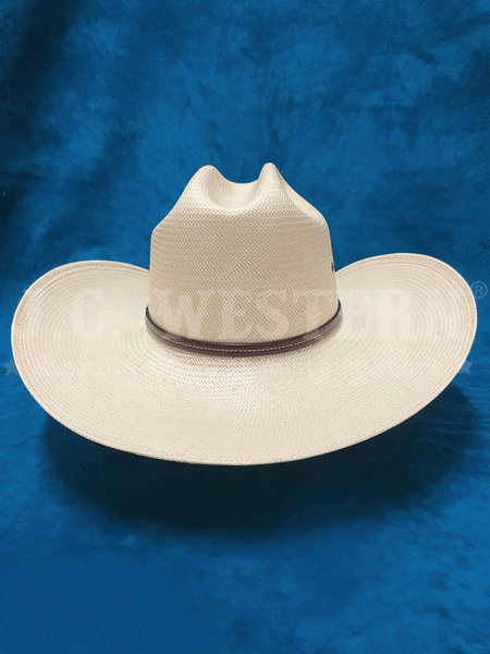 Resistol RSHAZE-304281 HAZER 10X George Strait Collection Straw Hat Natural back view. If you need any assistance with this item or the purchase of this item please call us at five six one seven four eight eight eight zero one Monday through Saturday 10:00a.m EST to 8:00 p.m EST