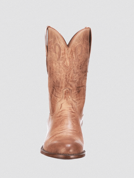 Lucchese CL6506.C2 Mens Sunset Roper Tan front view. If you need any assistance with this item or the purchase of this item please call us at five six one seven four eight eight eight zero one Monday through Saturday 10:00a.m EST to 8:00 p.m EST