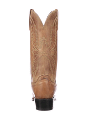 Lucchese N1547.54 Mens CRAYTON Mad Dog Snip Toe Boot Tan back view. If you need any assistance with this item or the purchase of this item please call us at five six one seven four eight eight eight zero one Monday through Saturday 10:00a.m EST to 8:00 p.m EST