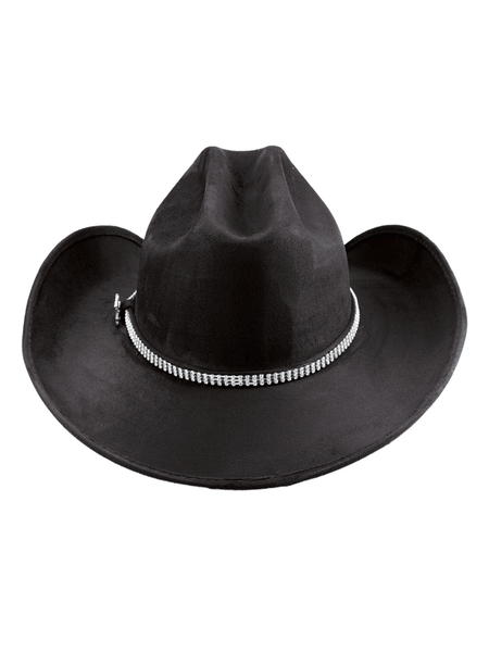 Bullhide BELONG TOGETHER 0876BL Faux Felt Western Hat Black back view. If you need any assistance with this item or the purchase of this item please call us at five six one seven four eight eight eight zero one Monday through Saturday 10:00a.m EST to 8:00 p.m EST