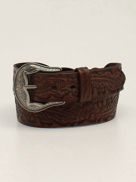 Angel Ranch D140001202 Womens Braided Acorn Belt Brown front view. If you need any assistance with this item or the purchase of this item please call us at five six one seven four eight eight eight zero one Monday through Saturday 10:00a.m EST to 8:00 p.m EST