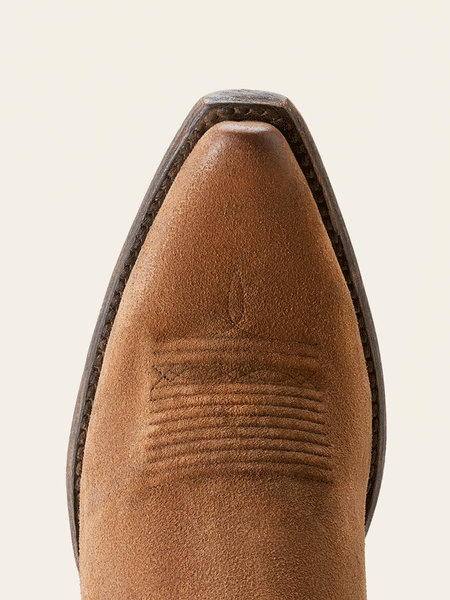 Ariat 10053790 Womens Jukebox Western Boot Dark Ginger Suede toe view. If you need any assistance with this item or the purchase of this item please call us at five six one seven four eight eight eight zero one Monday through Saturday 10:00a.m EST to 8:00 p.m EST