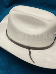 Bullhide CATTLE TOWN 0683W Faux Felt Western Hat White side band close up. If you need any assistance with this item or the purchase of this item please call us at five six one seven four eight eight eight zero one Monday through Saturday 10:00a.m EST to 8:00 p.m EST