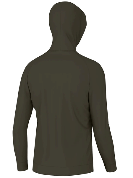 Local Boy Outfitters L1300035-BRN Mens Hemlock Hoodie Brown back view. If you need any assistance with this item or the purchase of this item please call us at five six one seven four eight eight eight zero one Monday through Saturday 10:00a.m EST to 8:00 p.m EST