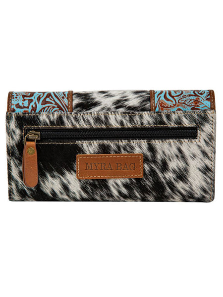 Myra Bag S-8161 Womens Morning Glory Creek Wallet Brown back view. If you need any assistance with this item or the purchase of this item please call us at five six one seven four eight eight eight zero one Monday through Saturday 10:00a.m EST to 8:00 p.m EST