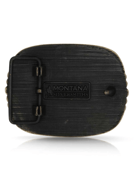 Montana Silversmiths A1040C Kneel For The Cross Buckle Brass back view. If you need any assistance with this item or the purchase of this item please call us at five six one seven four eight eight eight zero one Monday through Saturday 10:00a.m EST to 8:00 p.m EST