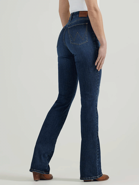 Wrangler 112359277 Womens Bespoke High Rise Bootcut Jean Lacey back. If you need any assistance with this item or the purchase of this item please call us at five six one seven four eight eight eight zero one Monday through Saturday 10:00a.m EST to 8:00 p.m EST