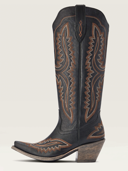 Ariat 10042447 Womens Casanova Western Boot Brooklyn Black outter side view. If you need any assistance with this item or the purchase of this item please call us at five six one seven four eight eight eight zero one Monday through Saturday 10:00a.m EST to 8:00 p.m EST