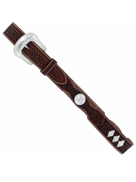 Tony Lama C42464 Mens Stillwater Creek Belt Tan Brown  top view. If you need any assistance with this item or the purchase of this item please call us at five six one seven four eight eight eight zero one Monday through Saturday 10:00a.m EST to 8:00 p.m EST