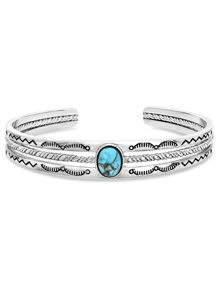 Montana Silversmiths BC6104 Womens Enchanted Soul Cuff Bracelet Silver front view. If you need any assistance with this item or the purchase of this item please call us at five six one seven four eight eight eight zero one Monday through Saturday 10:00a.m EST to 8:00 p.m EST