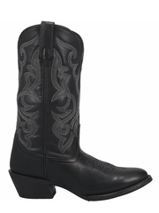Laredo 51110 Womens MADDIE Leather Boot Black side view. If you need any assistance with this item or the purchase of this item please call us at five six one seven four eight eight eight zero one Monday through Saturday 10:00a.m EST to 8:00 p.m EST