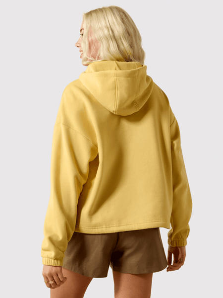 Ariat 10071162 Womens Essential Hoodie Rattan Yellow back view. If you need any assistance with this item or the purchase of this item please call us at five six one seven four eight eight eight zero one Monday through Saturday 10:00a.m EST to 8:00 p.m EST