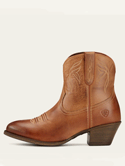 Ariat 10017323 Womens Darlin Western Boot Burnt Sugar Copper outter side view. If you need any assistance with this item or the purchase of this item please call us at five six one seven four eight eight eight zero one Monday through Saturday 10:00a.m EST to 8:00 p.m EST