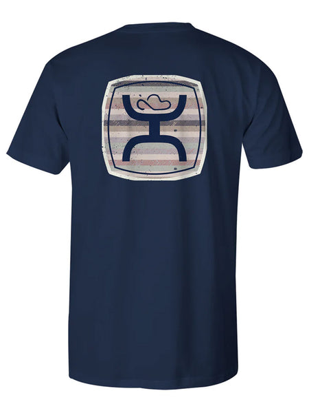 Hooey HT1682NV Mens Zenith T-Shirt Navy back view. If you need any assistance with this item or the purchase of this item please call us at five six one seven four eight eight eight zero one Monday through Saturday 10:00a.m EST to 8:00 p.m EST