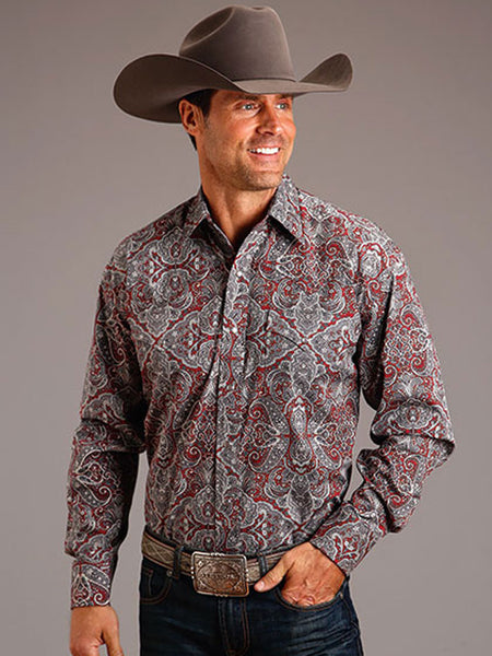 Stetson 11-001-0425-0366 Mens Medallion Paisley Western