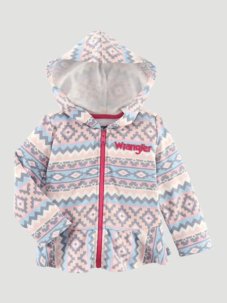 Wrangler 112335369 Infants Long Sleeve Aztec Print Hoodie Multi Color front view. If you need any assistance with this item or the purchase of this item please call us at five six one seven four eight eight eight zero one Monday through Saturday 10:00a.m EST to 8:00 p.m EST