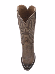 Lucchese M5067.S54 Womens MARCELLA Western Boot Brown toe view from above. If you need any assistance with this item or the purchase of this item please call us at five six one seven four eight eight eight zero one Monday through Saturday 10:00a.m EST to 8:00 p.m EST