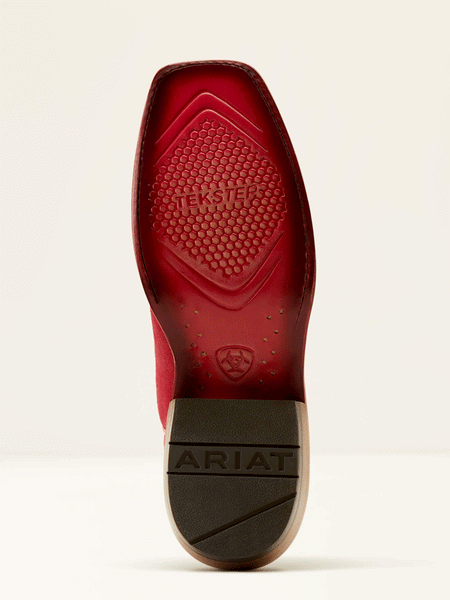 Ariat 10051040 Womens Futurity Boon Western Boot Deep Azalea sole view. If you need any assistance with this item or the purchase of this item please call us at five six one seven four eight eight eight zero one Monday through Saturday 10:00a.m EST to 8:00 p.m EST