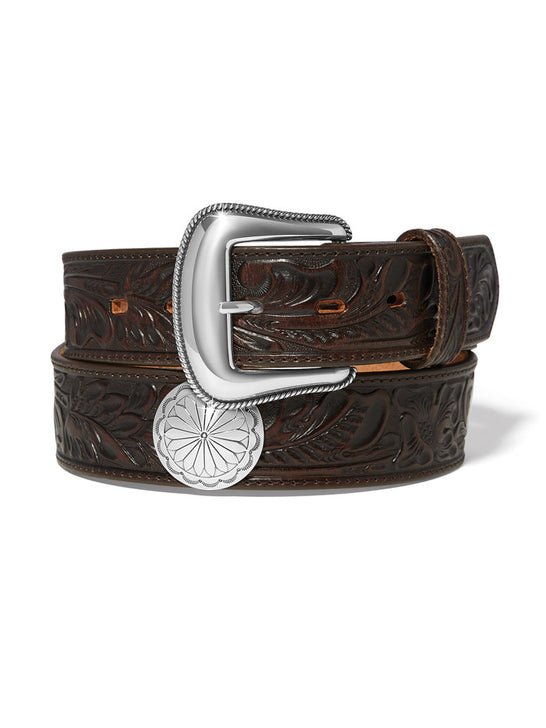 Justin C14258 Mens Thunder Belt Brown front view. If you need any assistance with this item or the purchase of this item please call us at five six one seven four eight eight eight zero one Monday through Saturday 10:00a.m EST to 8:00 p.m EST