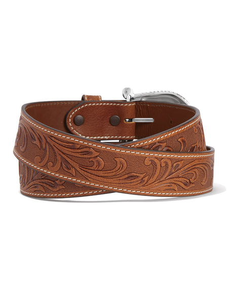 Justin C21554 Womens Paris Vine Floral Belt Tan back view. If you need any assistance with this item or the purchase of this item please call us at five six one seven four eight eight eight zero one Monday through Saturday 10:00a.m EST to 8:00 p.m EST