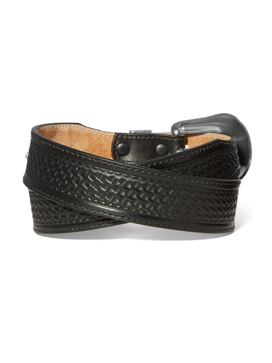Tony Lama C42903 Mens Bovine Belt Black back view. If you need any assistance with this item or the purchase of this item please call us at five six one seven four eight eight eight zero one Monday through Saturday 10:00a.m EST to 8:00 p.m EST