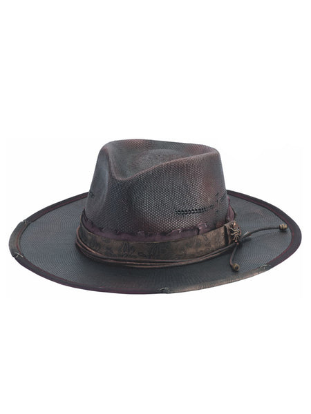 Bullhide LIVING ON THE ROAD 5073DCH Bangora Hat Dark Cherry side and front view. If you need any assistance with this item or the purchase of this item please call us at five six one seven four eight eight eight zero one Monday through Saturday 10:00a.m EST to 8:00 p.m EST