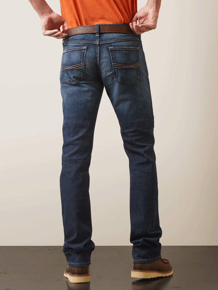 Ariat 10026041 Mens M7 Rocker Stretch Legacy Stackable Straight Leg Jean Fremont front view. If you need any assistance with this item or the purchase of this item please call us at five six one seven four eight eight eight zero one Monday through Saturday 10:00a.m EST to 8:00 p.m EST