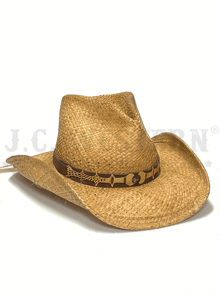 Shady Brady HARDY 1DW51 Snake Skin Band Straw Hat Natural – J.C. Western®  Wear
