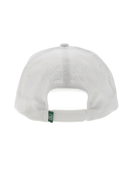 Hooey 2517T-WH COWBOY GOLF Mid Profile Snapback Trucker Hat White back view. If you need any assistance with this item or the purchase of this item please call us at five six one seven four eight eight eight zero one Monday through Saturday 10:00a.m EST to 8:00 p.m EST