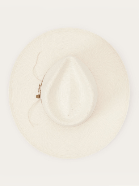 Stetson XSJWMS-104081 JW Marshall Straw Flat Brim Hat Natural top view. If you need any assistance with this item or the purchase of this item please call us at five six one seven four eight eight eight zero one Monday through Saturday 10:00a.m EST to 8:00 p.m EST