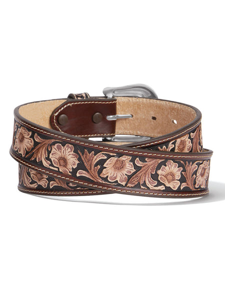 Justin C14114 Bonanza Trail Belt Brown back view. If you need any assistance with this item or the purchase of this item please call us at five six one seven four eight eight eight zero one Monday through Saturday 10:00a.m EST to 8:00 p.m EST