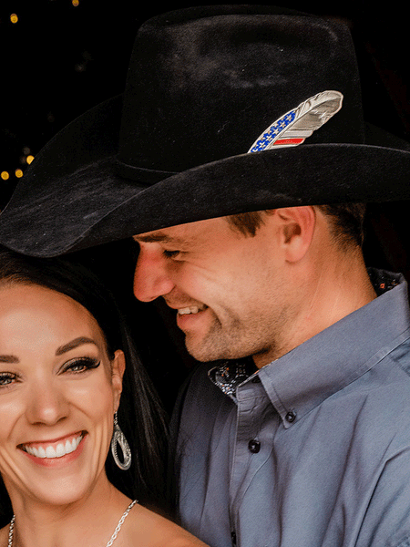 Montana Silversmiths HF4692USA Stars & Stripes USA Flag Hat Feather Silver on a hat. If you need any assistance with this item or the purchase of this item please call us at five six one seven four eight eight eight zero one Monday through Saturday 10:00a.m EST to 8:00 p.m EST