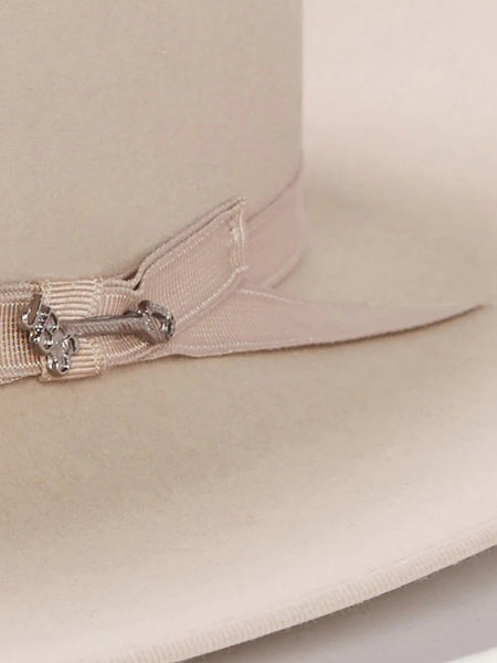 Stetson SFOPRD-052661 Classics Collection Open Road 6X Felt Hat Silverbelly close up. If you need any assistance with this item or the purchase of this item please call us at five six one seven four eight eight eight zero one Monday through Saturday 10:00a.m EST to 8:00 p.m EST