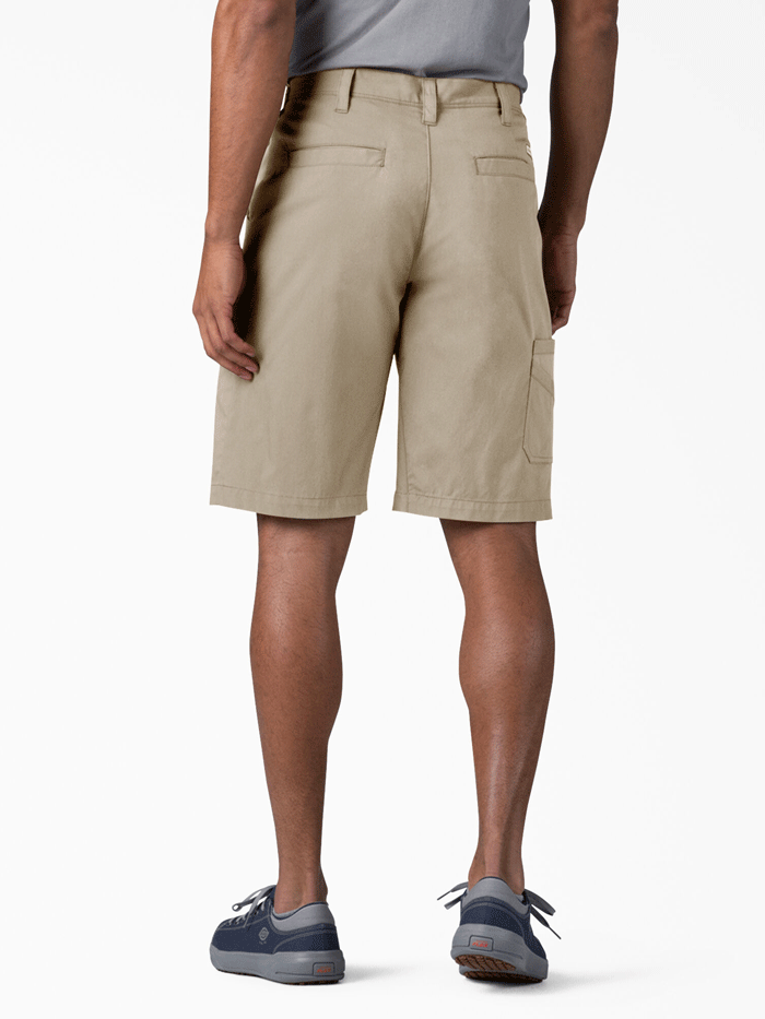 Dickies SR601DS Mens Cooling Utility Shorts Desert Sand front view. If you need any assistance with this item or the purchase of this item please call us at five six one seven four eight eight eight zero one Monday through Saturday 10:00a.m EST to 8:00 p.m EST