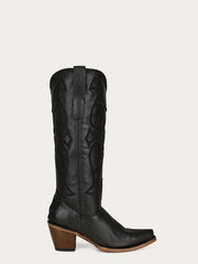 Corral Z5075 Ladies Embroiderry Western Boot Black outer side view. If you need any assistance with this item or the purchase of this item please call us at five six one seven four eight eight eight zero one Monday through Saturday 10:00a.m EST to 8:00 p.m EST