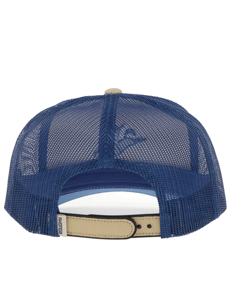 Hooey 4044T-TNNV WHIT High Profile Snapback Trucker Hat Tan And Navy back view. If you need any assistance with this item or the purchase of this item please call us at five six one seven four eight eight eight zero one Monday through Saturday 10:00a.m EST to 8:00 p.m EST
