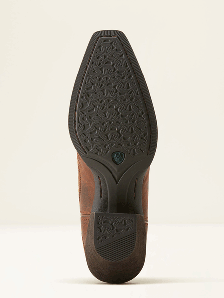 Ariat 10053788 Womens Round Up Collins Western Boot Rafter Tan sole. If you need any assistance with this item or the purchase of this item please call us at five six one seven four eight eight eight zero one Monday through Saturday 10:00a.m EST to 8:00 p.m EST