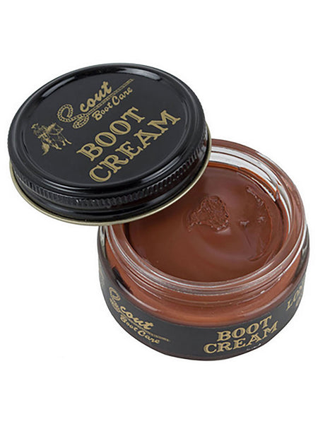 Scout 03501175 Revitalizing Boot Cream 1.55 oz London Tan front view. If you need any assistance with this item or the purchase of this item please call us at five six one seven four eight eight eight zero one Monday through Saturday 10:00a.m EST to 8:00 p.m EST