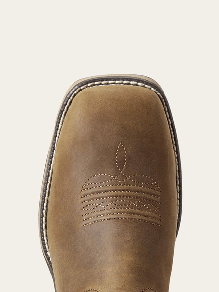 Ariat 10029528 Womens Anthem Waterproof Western Boot Distressed Brown toe view. If you need any assistance with this item or the purchase of this item please call us at five six one seven four eight eight eight zero one Monday through Saturday 10:00a.m EST to 8:00 p.m EST