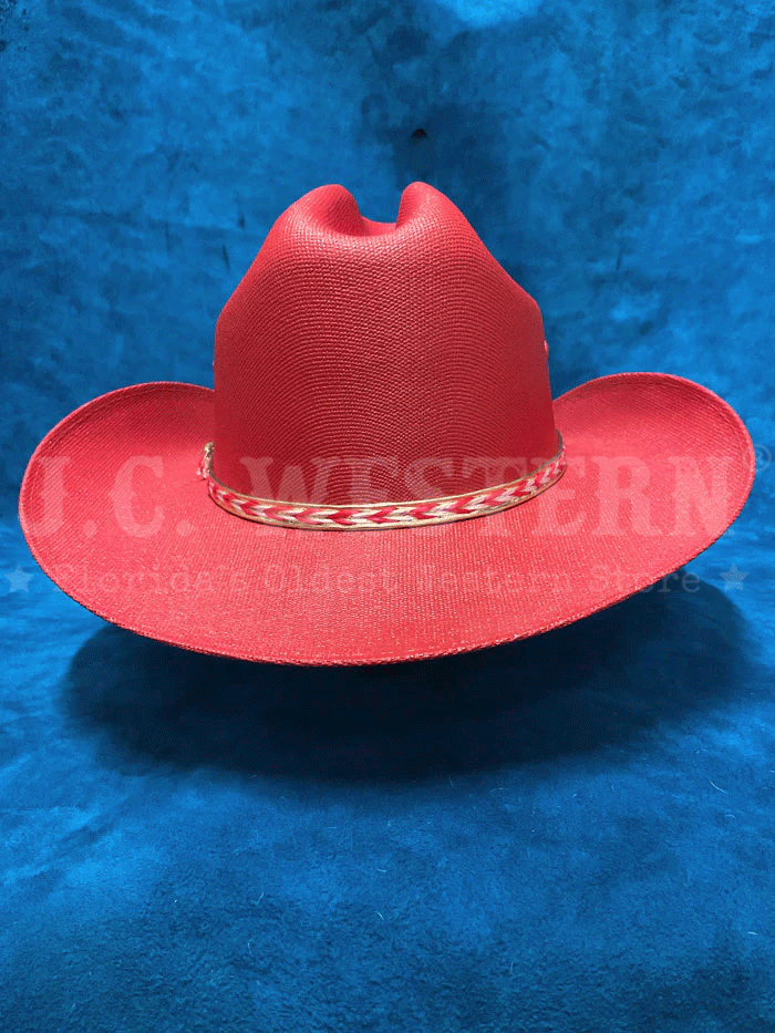 Bullhide BUDDY 1025R Kids Western Hat Red side / front view. If you need any assistance with this item or the purchase of this item please call us at five six one seven four eight eight eight zero one Monday through Saturday 10:00a.m EST to 8:00 p.m EST