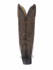 Lucchese N4554.54 Womens SAVANNAH Western Boot Dark Brown back view. If you need any assistance with this item or the purchase of this item please call us at five six one seven four eight eight eight zero one Monday through Saturday 10:00a.m EST to 8:00 p.m EST